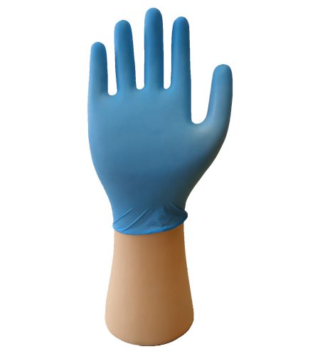 nitrile glove blue