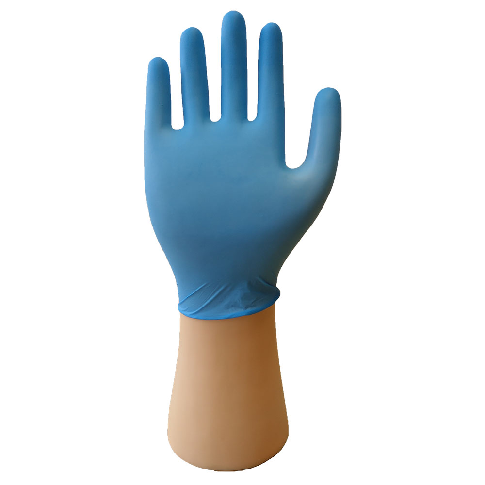 nitrile glove blue